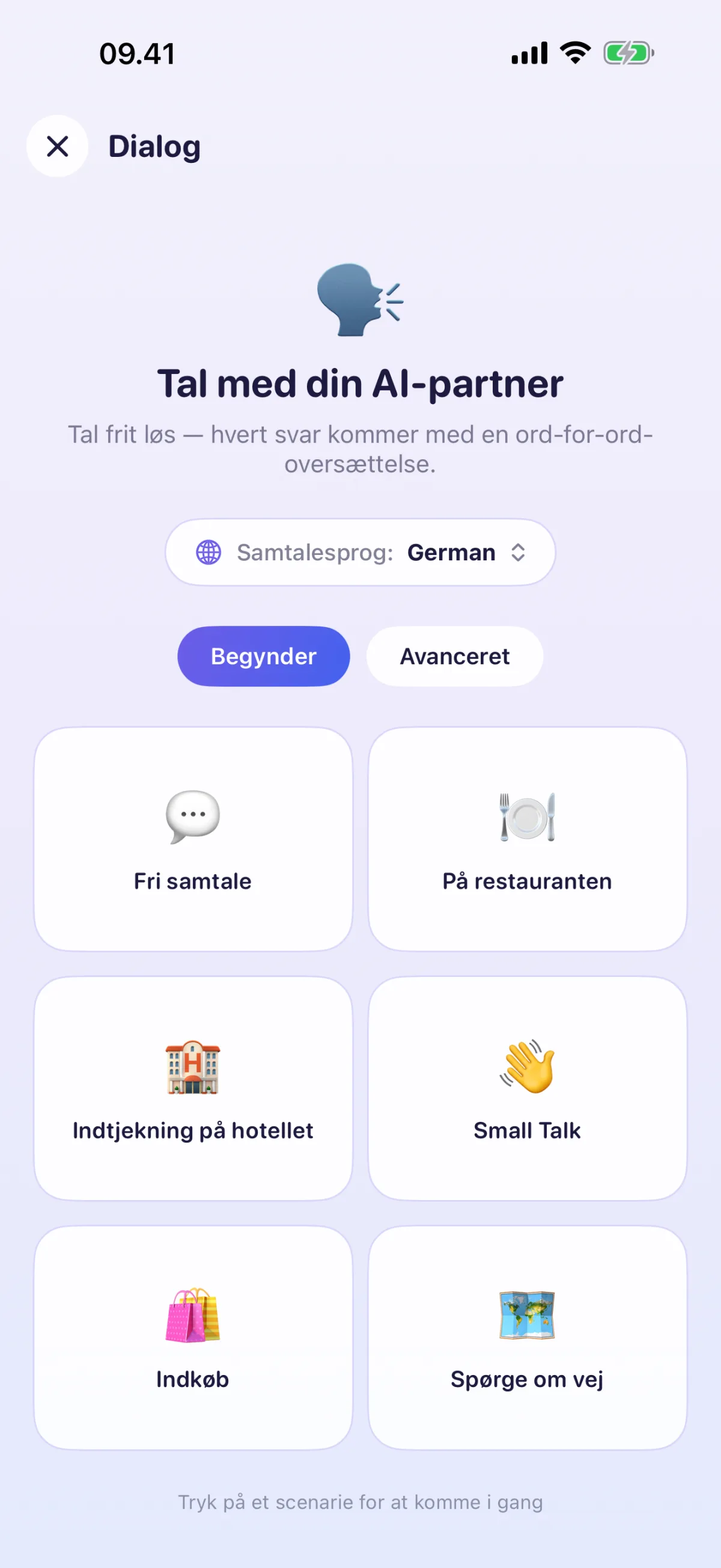 Dialog med AI-partneren – hvert svar forklaret ord for ord