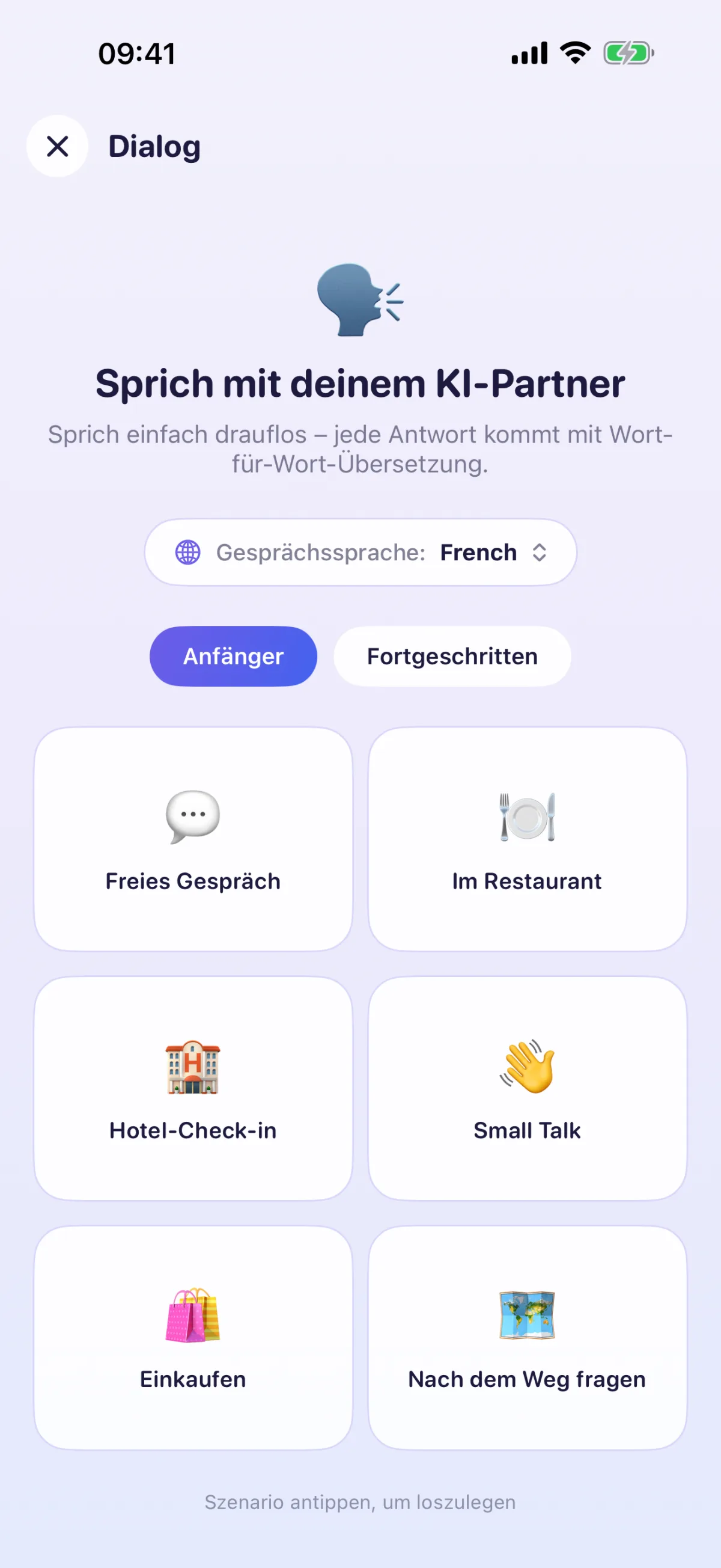 Dialog mit dem KI-Partner – jede Antwort Wort für Wort erklärt