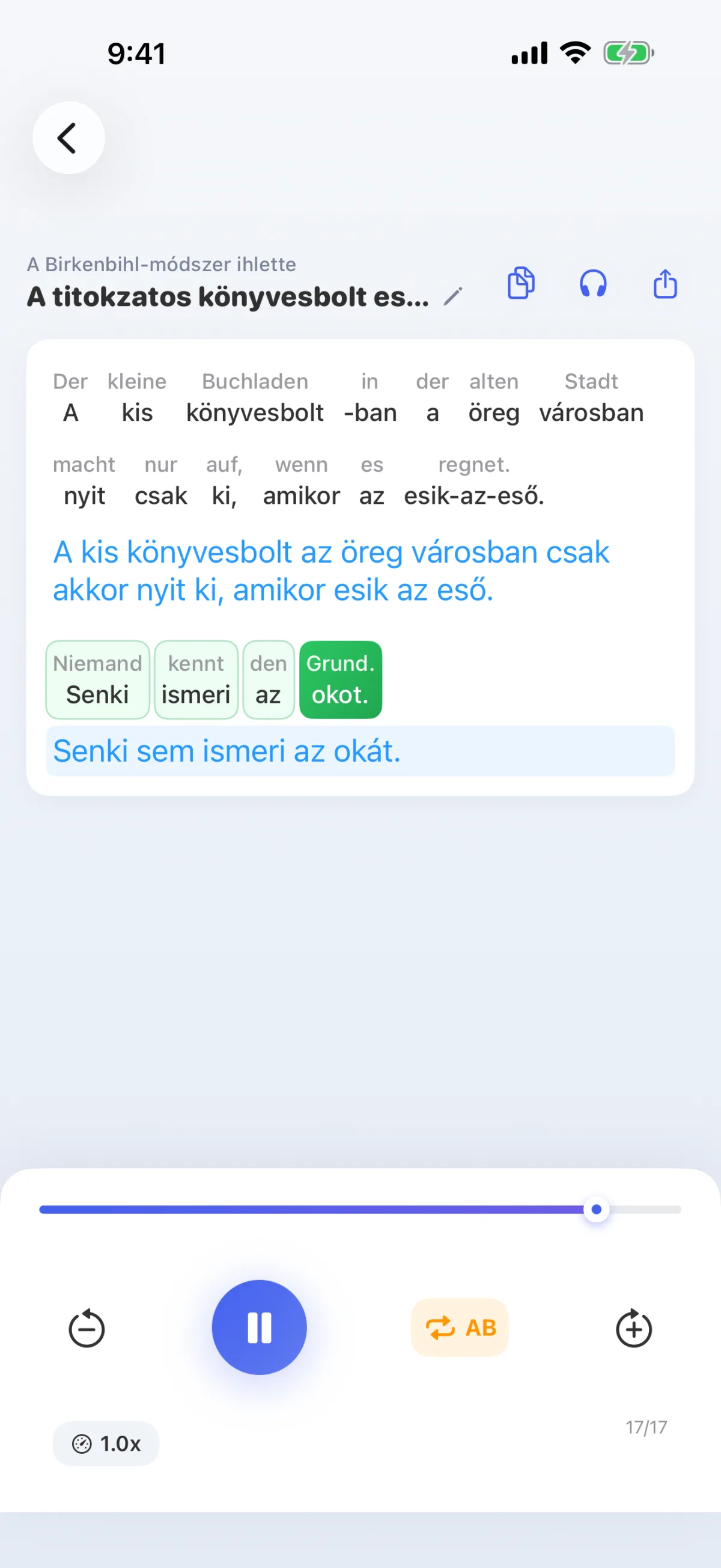 A LinguaFlow alkalmazás dekódolása – az idegen nyelv szó szerinti megértése, a Birkenbihl-módszer ihletésére