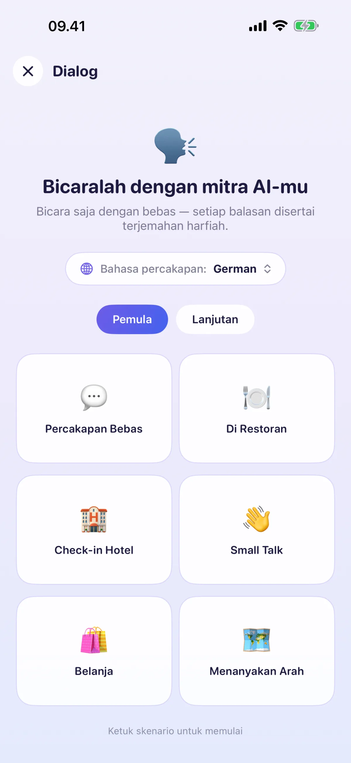 Dialog dengan Mitra AI – setiap jawaban dijelaskan kata demi kata