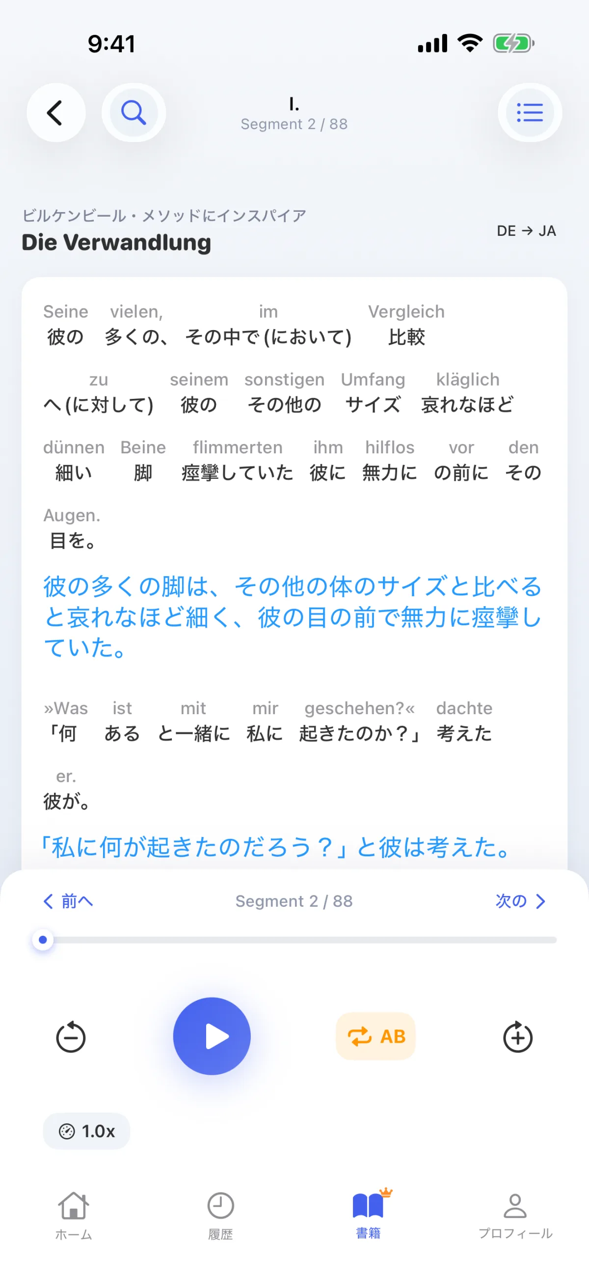 本を読む：一文ごとに単語ごとに解読する