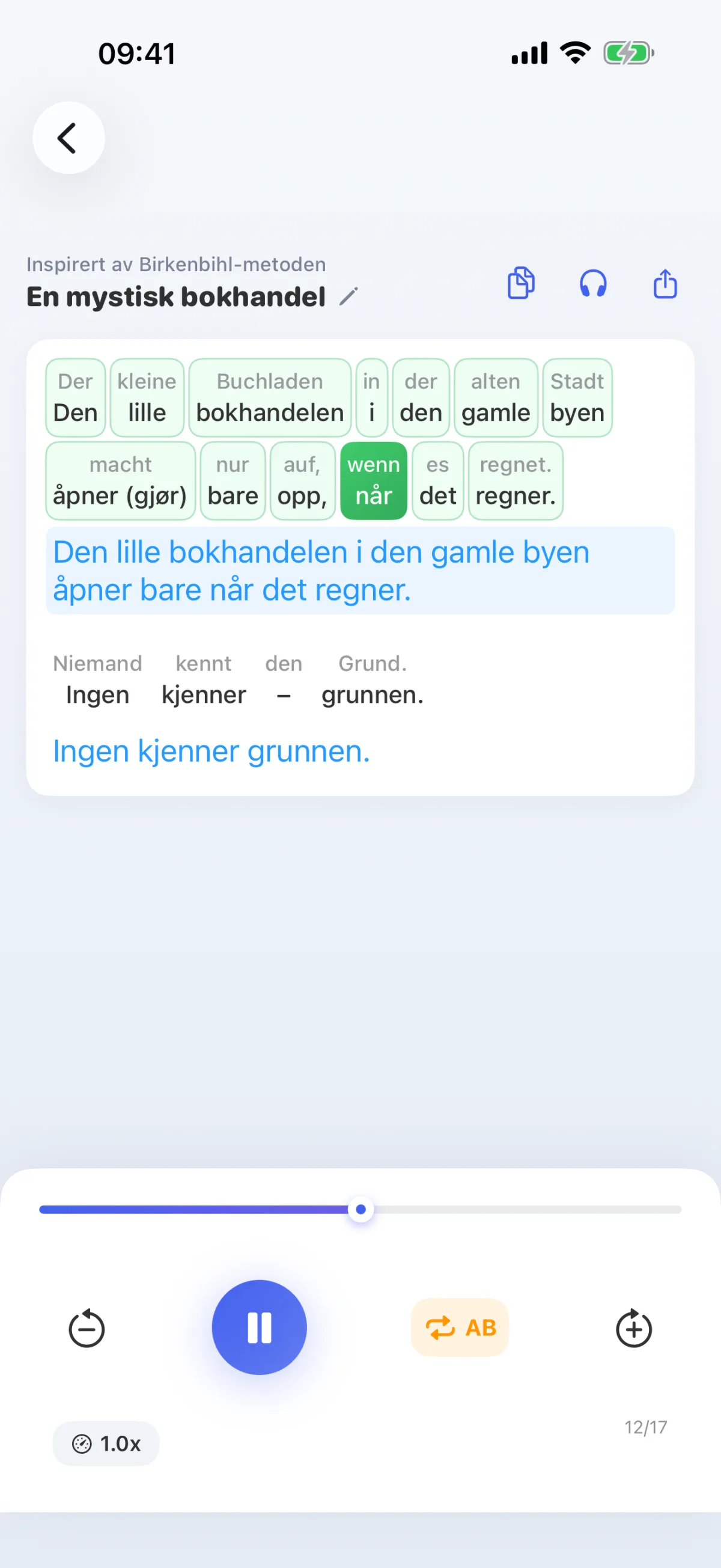LinguaFlow-appen – å forstå et fremmedspråk ord for ord, inspirert av Birkenbihl-metoden