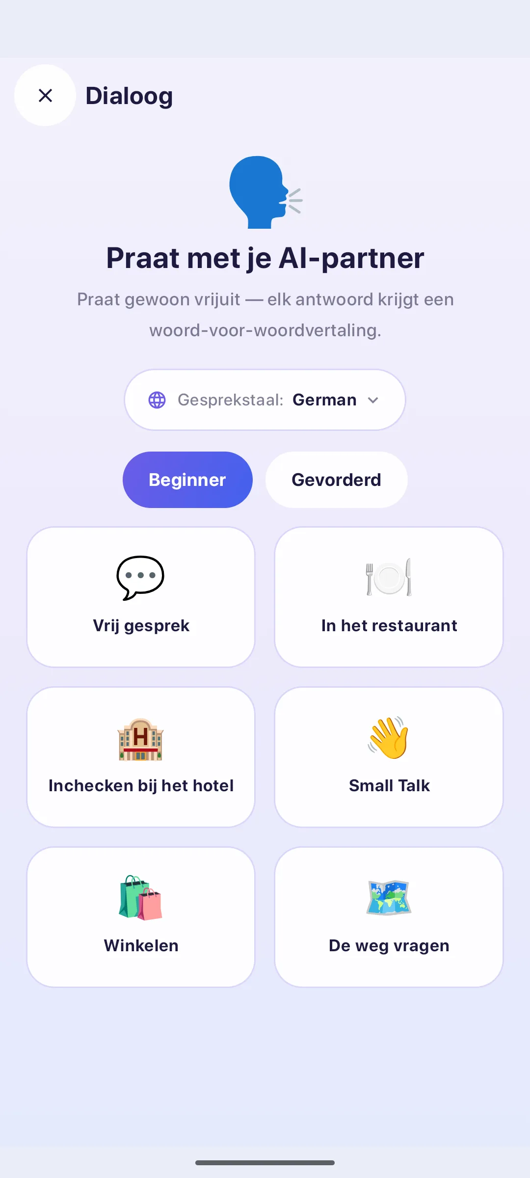 Gesprek met de AI-partner – elk antwoord woord voor woord uitgelegd