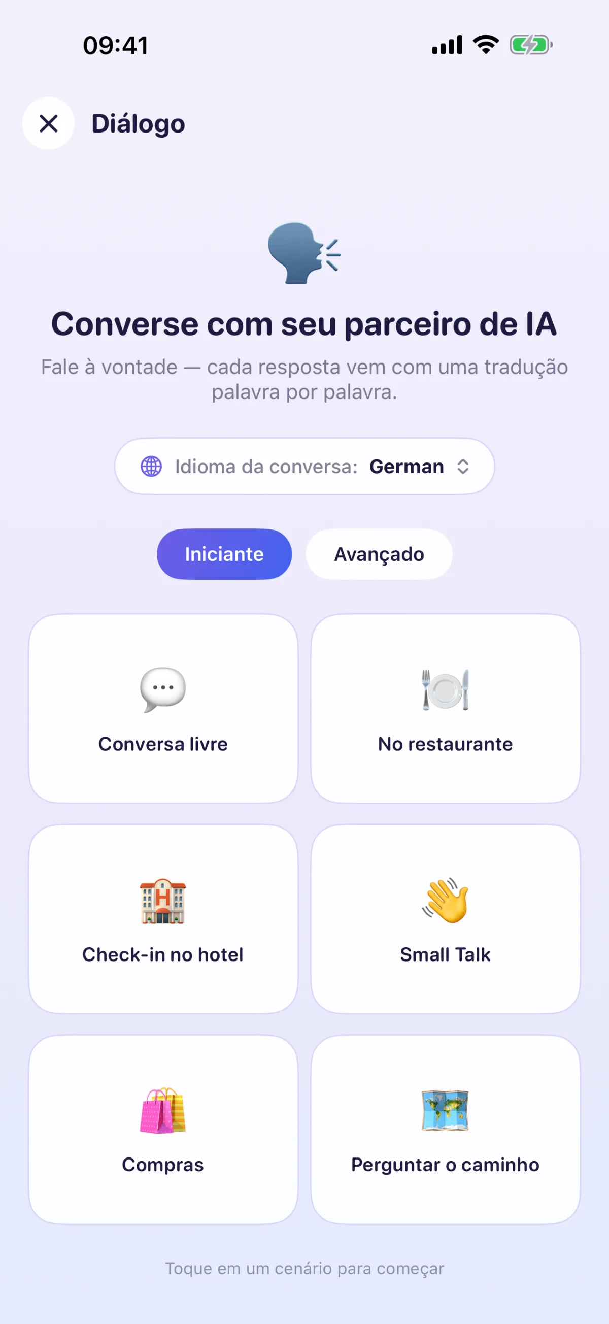Diálogo com o parceiro de IA – cada resposta explicada palavra por palavra