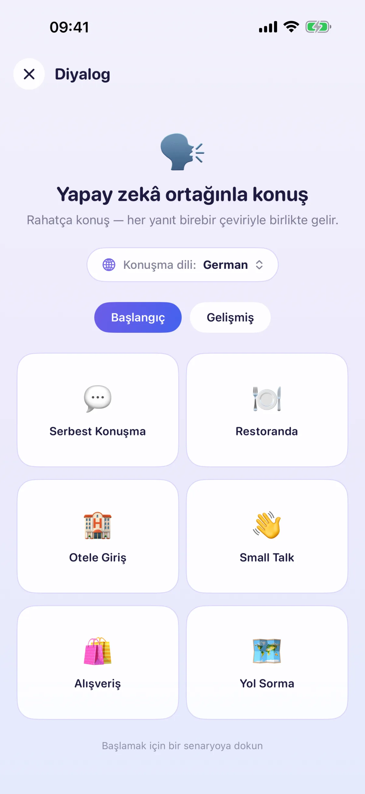 AI ortağıyla diyalog – her cevap kelime kelime açıklanıyor